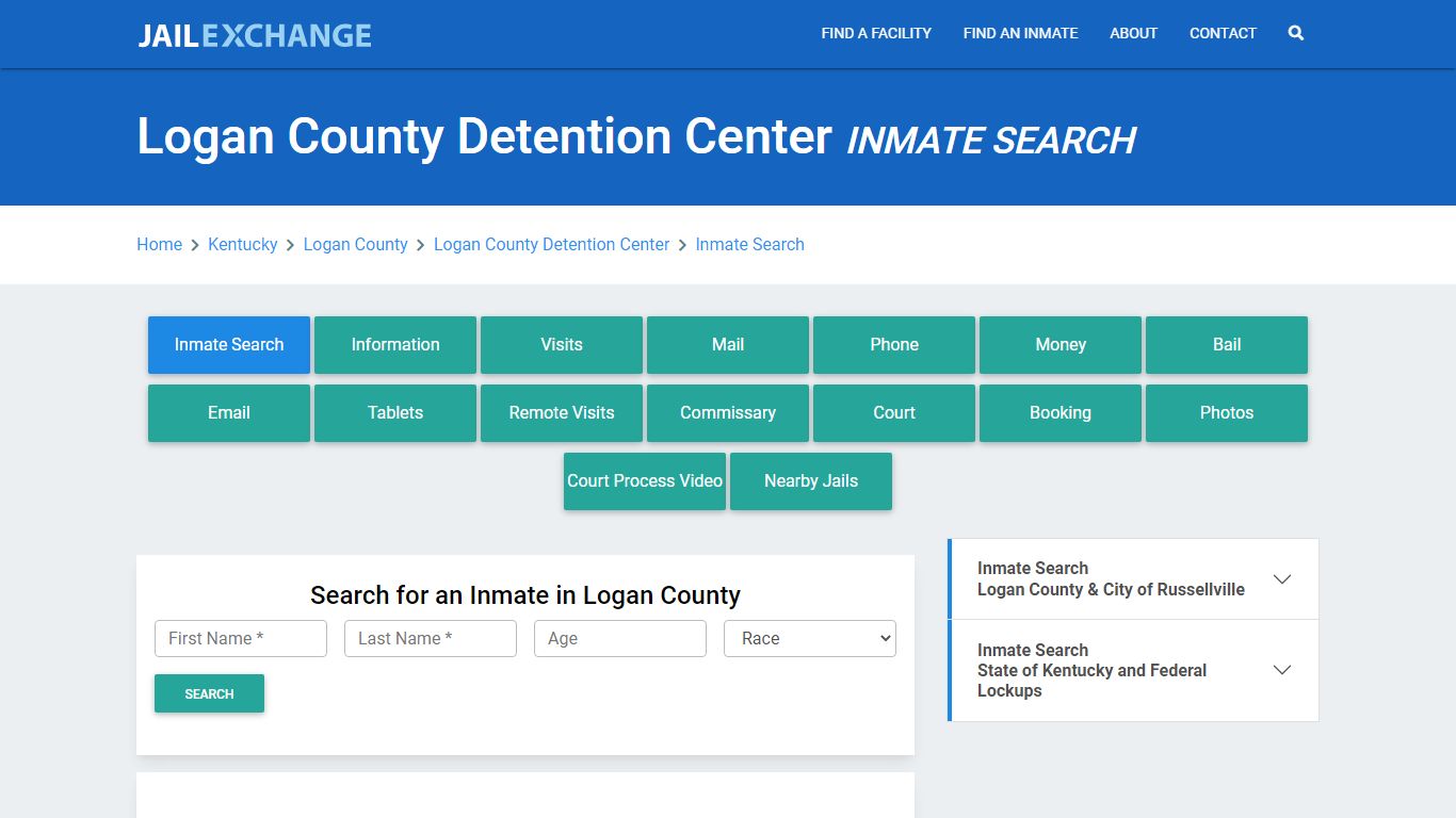 Logan County Detention Center, KY Inmate Search: Roster & Mugshots