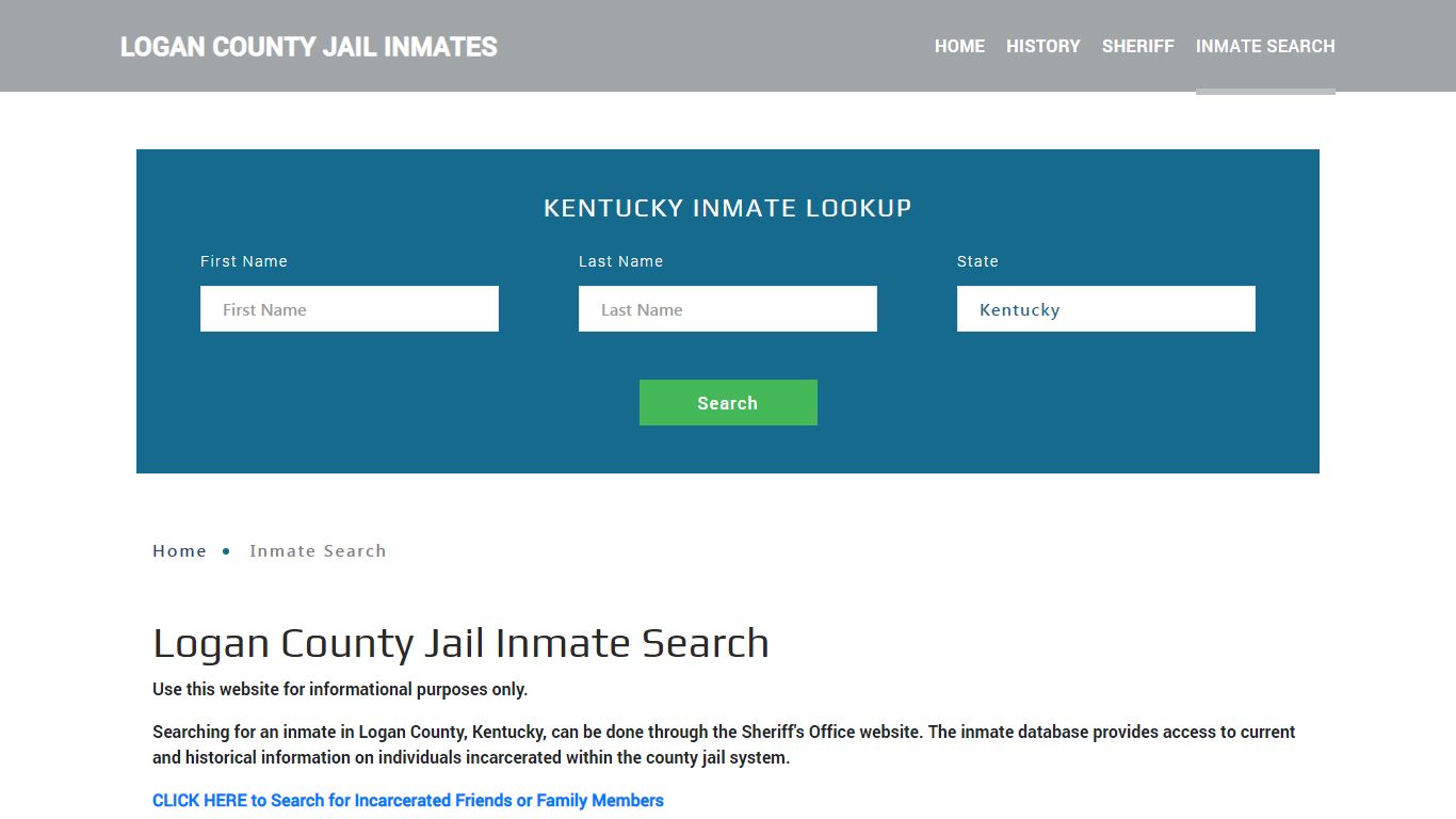 Logan County, KY Detainee Lookup